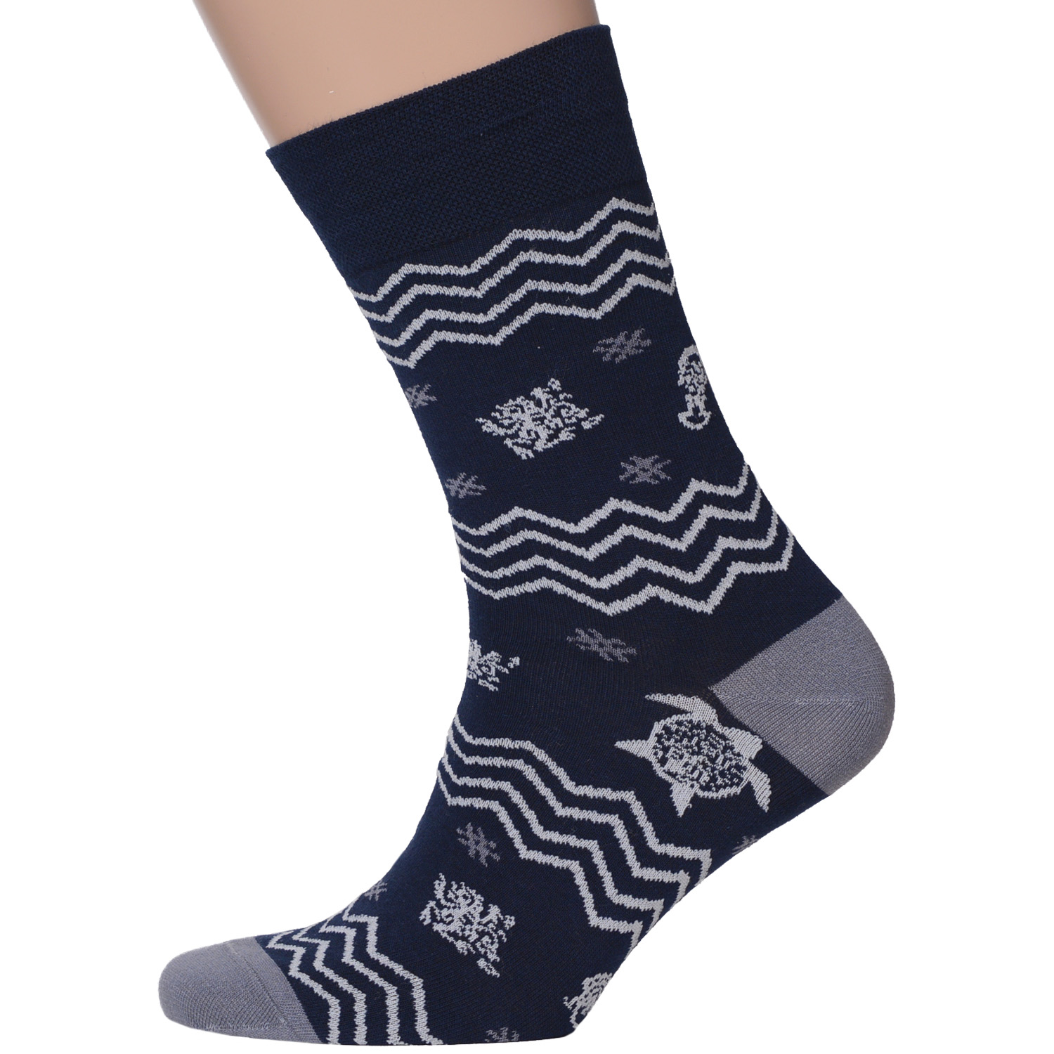 фото Носки moscowsocksclub nm-272 синие 25 (38-40)