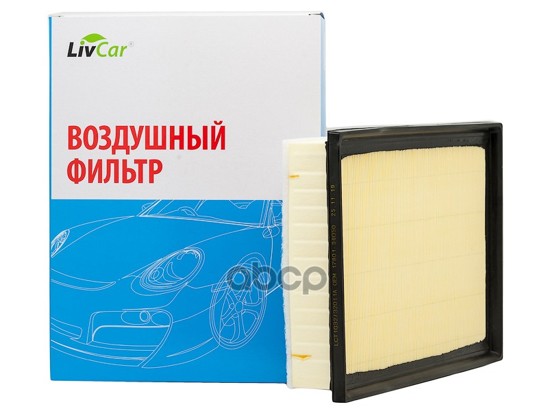 фото Фильтр воздушный livcar lct103232011a оем 17801-38050 toyota (rhd, lhd) livcar арт. lc