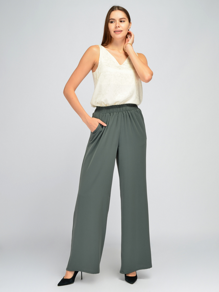 

Брюки женские Viserdi 103351 зеленые 48 RU, Зеленый, 103351