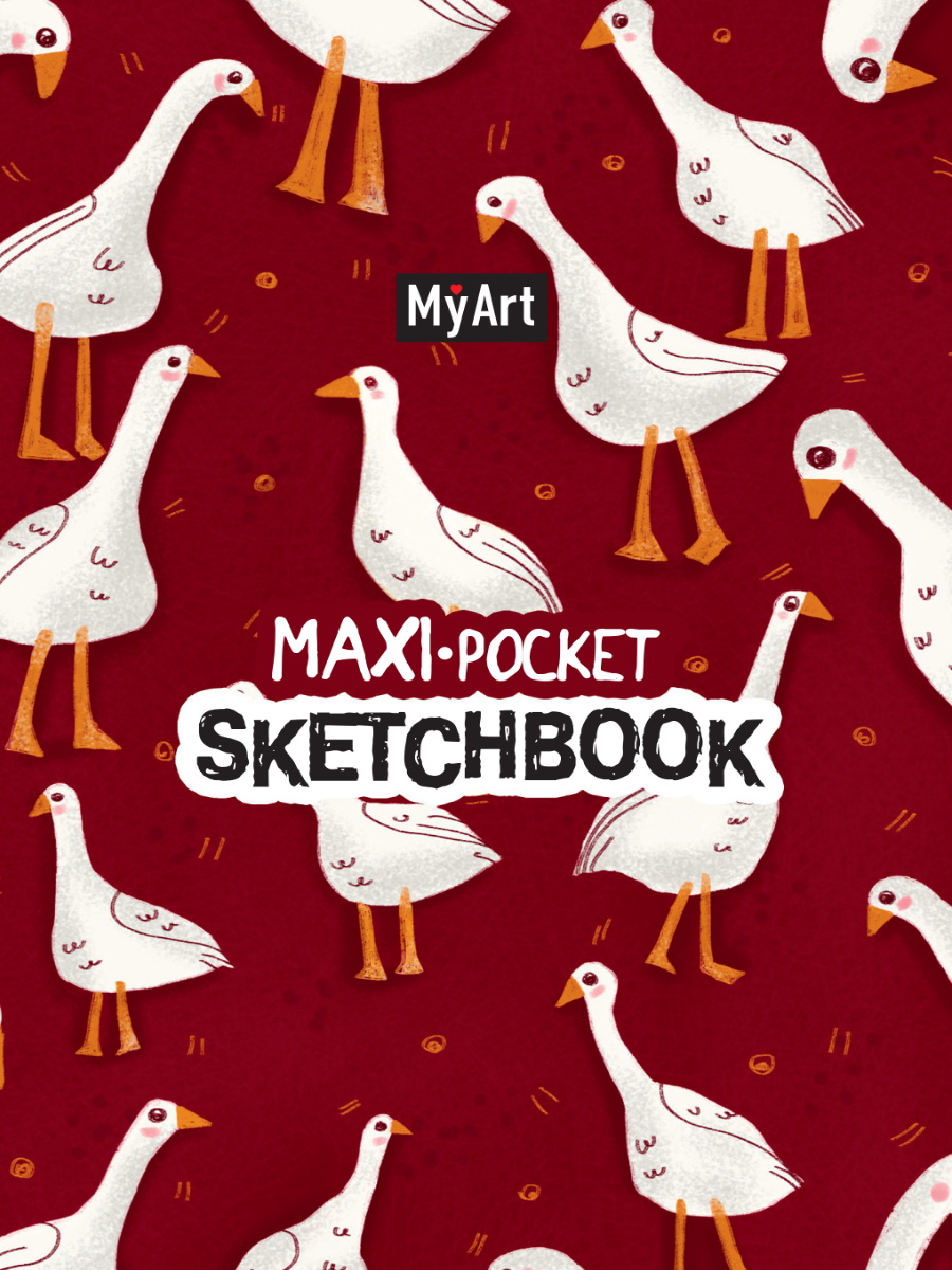 фото Скетчбук myart maxi pocket гусики 64-3268