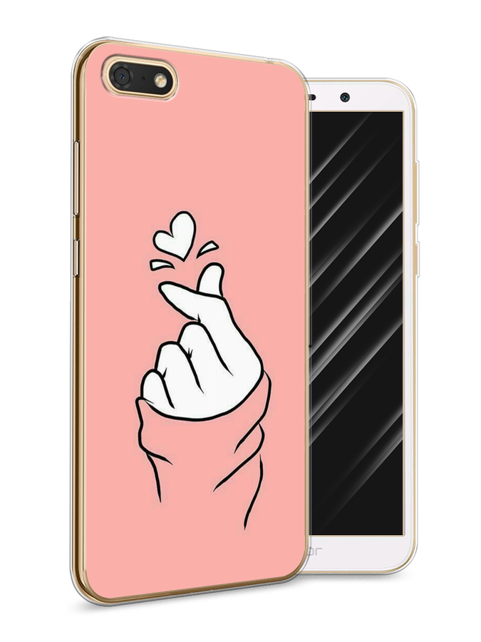 

Чехол Awog на Huawei Y5 2018 "Облака", Голубой;розовый, 65950-4