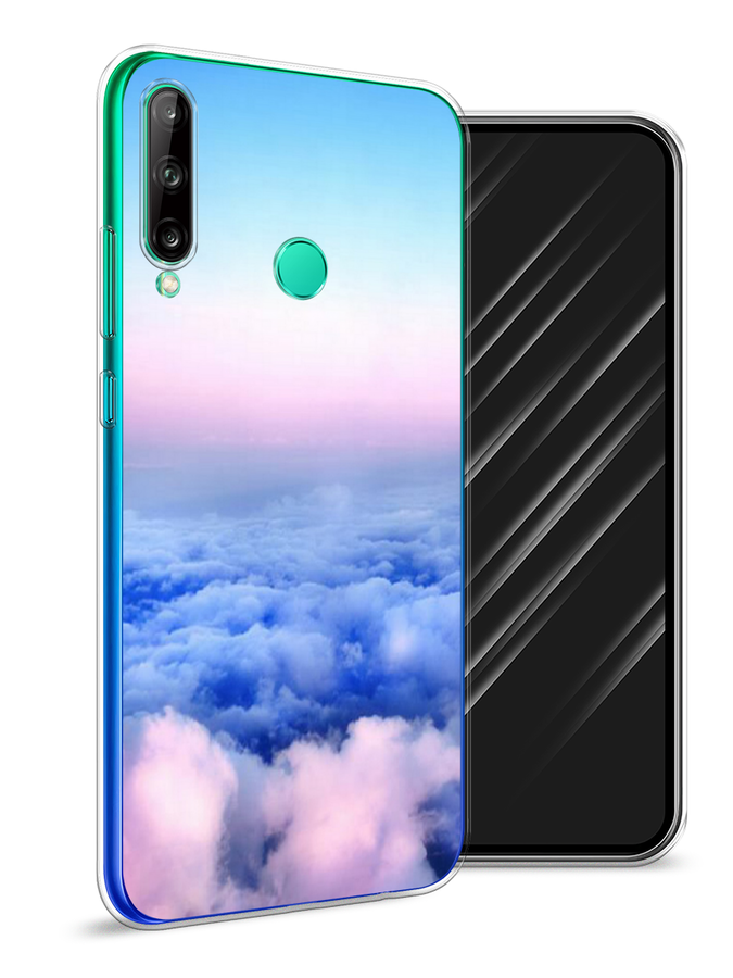 

Чехол Awog на Huawei P40 lite E "Облака", Голубой;розовый, 612450-4