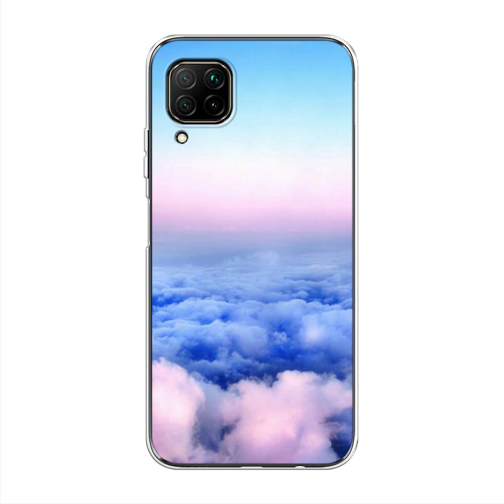 

Чехол Awog на Huawei P40 Lite "Облака", Голубой;розовый, 611650-4