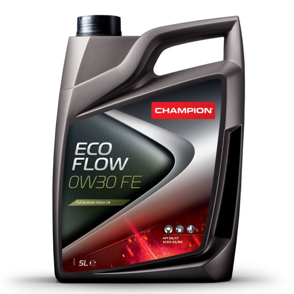 фото Моторное масло синтетическое champion eco flow 0w30 fe 5л