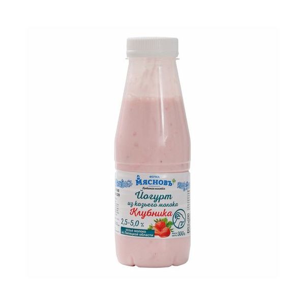 

Йогурт МясновЪ ФЕРМА из козьего молока с черникой 2,5 - 5,0% 300 г