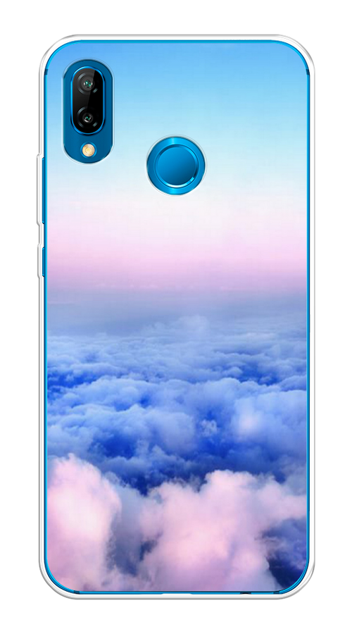 

Чехол Awog на Huawei P20 Lite "Облака", Голубой;розовый, 64450-4