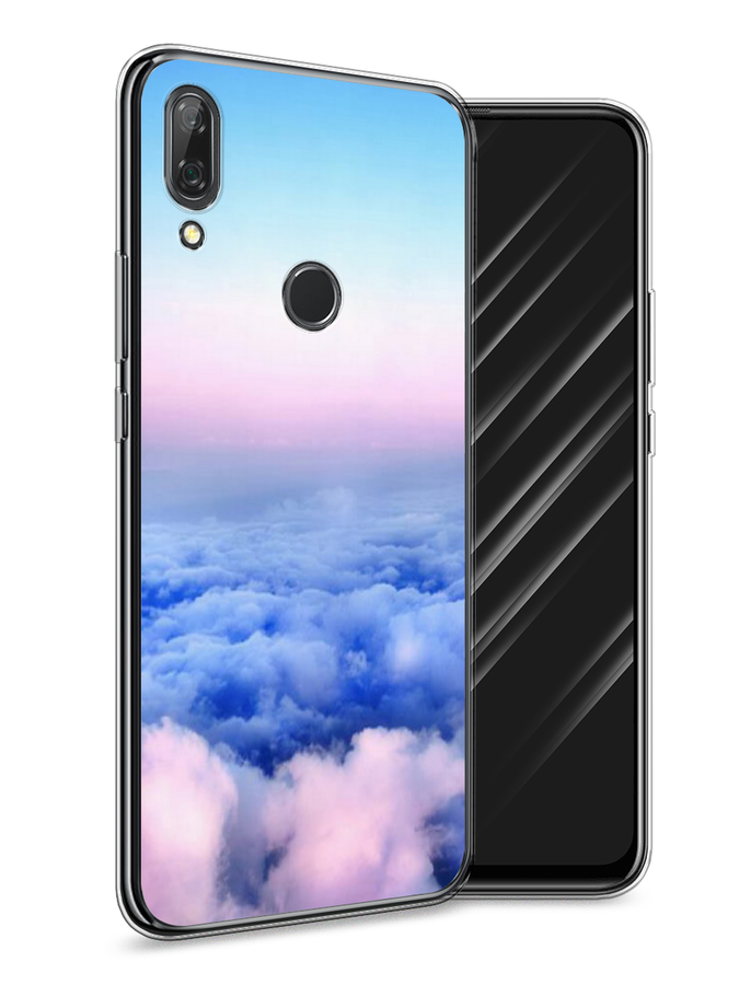 

Чехол Awog на Huawei P Smart Z "Облака", Голубой;розовый, 69450-4