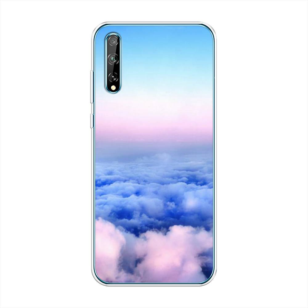 

Чехол Awog на Huawei P Smart S "Облака", Голубой;розовый, 6103550-4