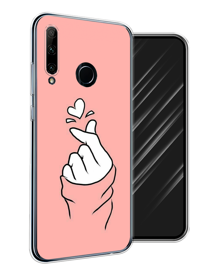 

Чехол Awog на Huawei P Smart Plus 2019 "Облака", Голубой;розовый, 69250-4