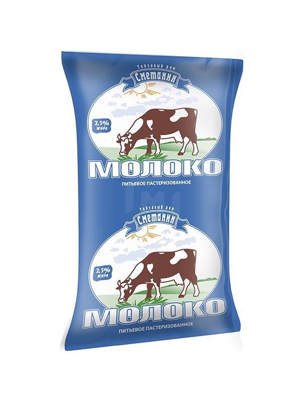 

Молоко 2,5% пастеризованное 900 мл Торговый дом Сметанин