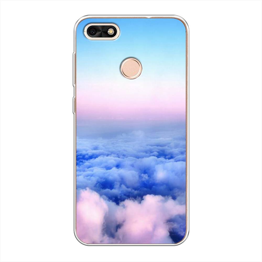 

Чехол Awog на Huawei Nova Lite (2017) "Облака", Голубой;розовый, 64750-4