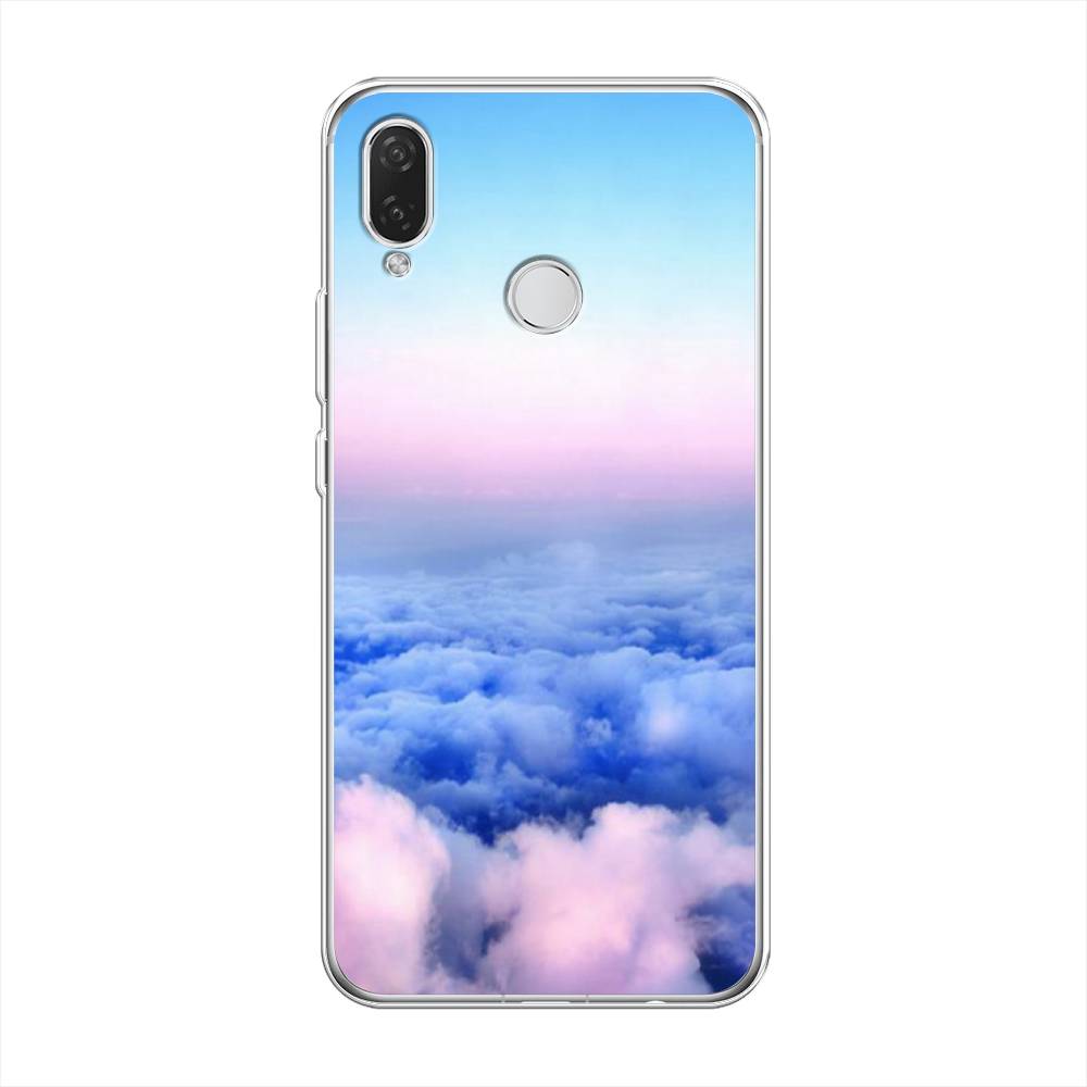

Чехол Awog на Huawei Nova 3i "Облака", Голубой;розовый, 68350-4