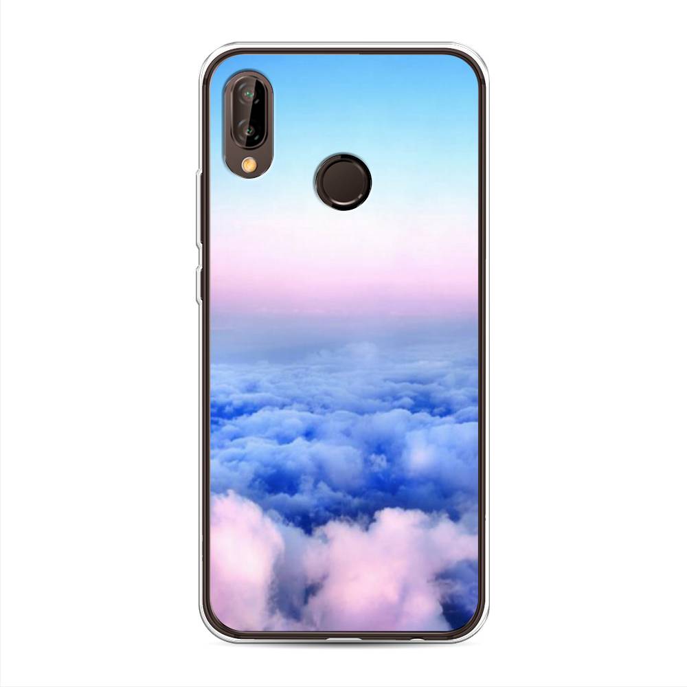 

Чехол Awog на Huawei Nova 3 "Облака", Голубой;розовый, 66150-4