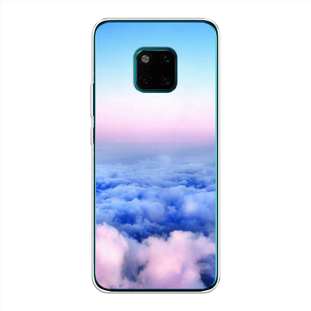 

Чехол Awog на Huawei Mate 20 Pro "Облака", Голубой;розовый, 67050-4