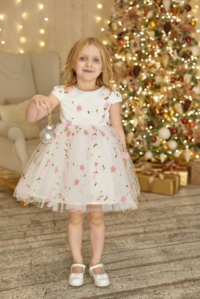 Платье детское Светланка Нежность, розовый, 122 фатин с блестками 15 см 11 ± 1 г кв м 23 ± 1 м розовый 4