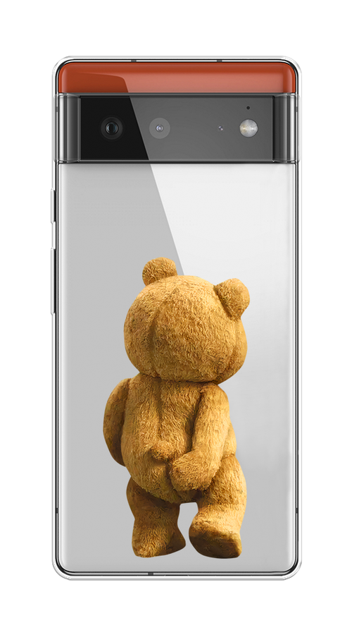 

Чехол на Google Pixel 6 "Медвежья спина", Коричневый;прозрачный, 270850-1
