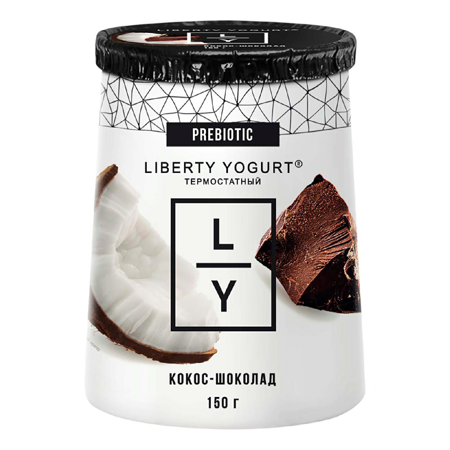 

Йогурт Liberty Yogurt Двухслойный кокос-шоколад 2% 150 г