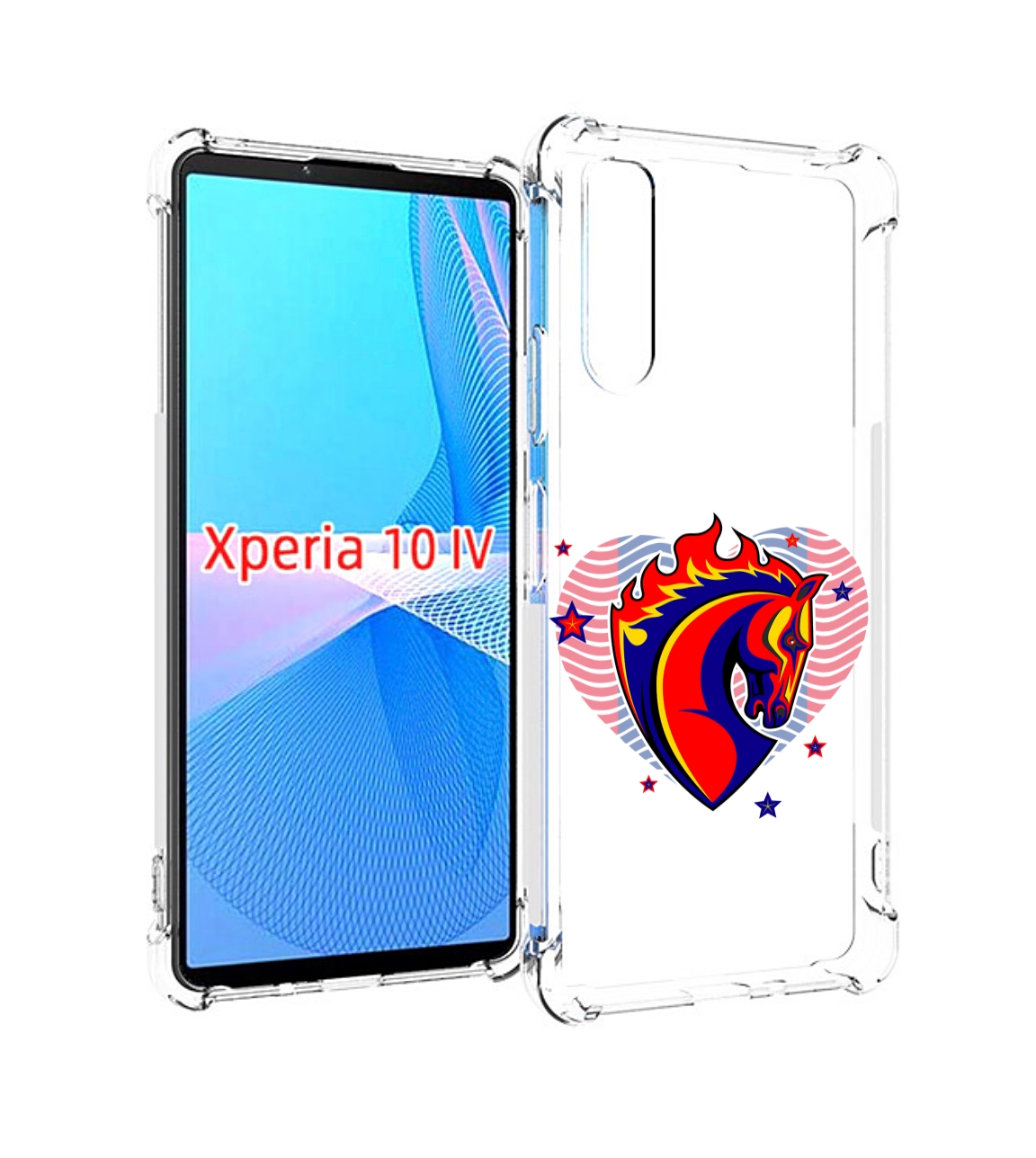 

Чехол MyPads ФК ЦСЛ Лошадь для Sony Xperia 10 IV (10-4), Прозрачный, Tocco