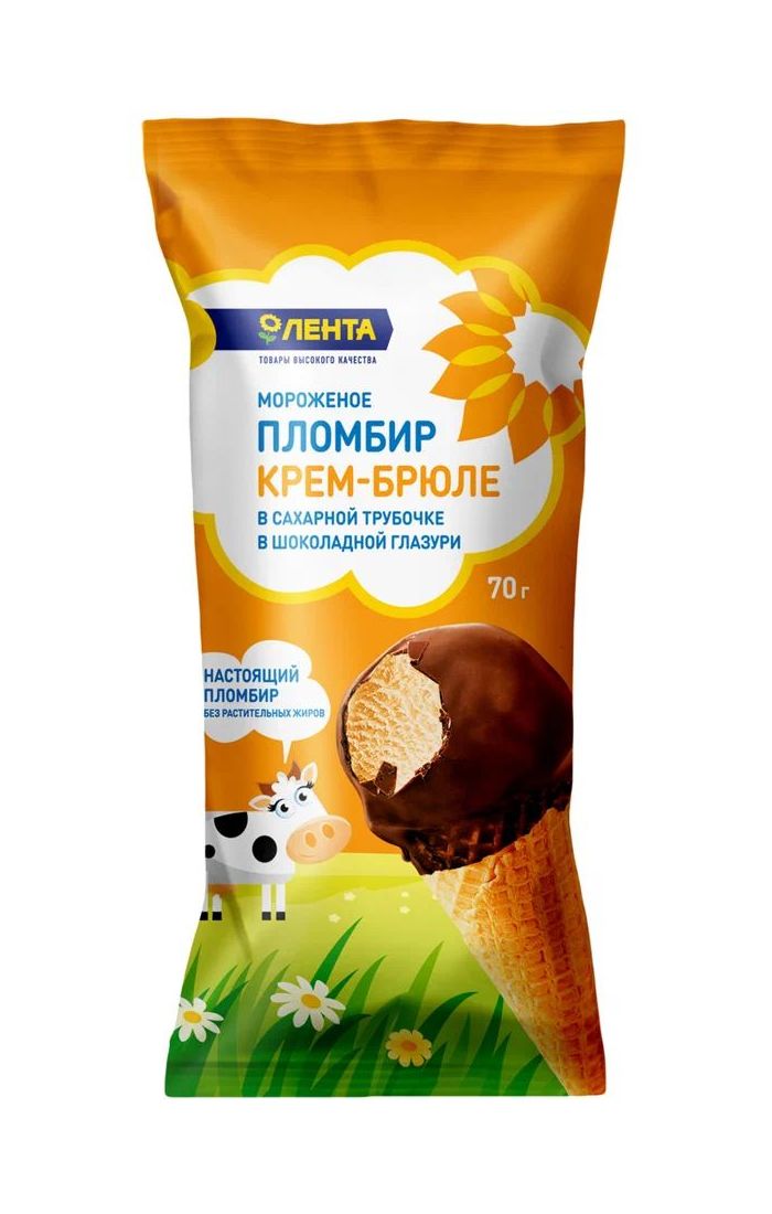 

Мороженое пломбир Натуранчо Крем-брюле БЗМЖ 70 г