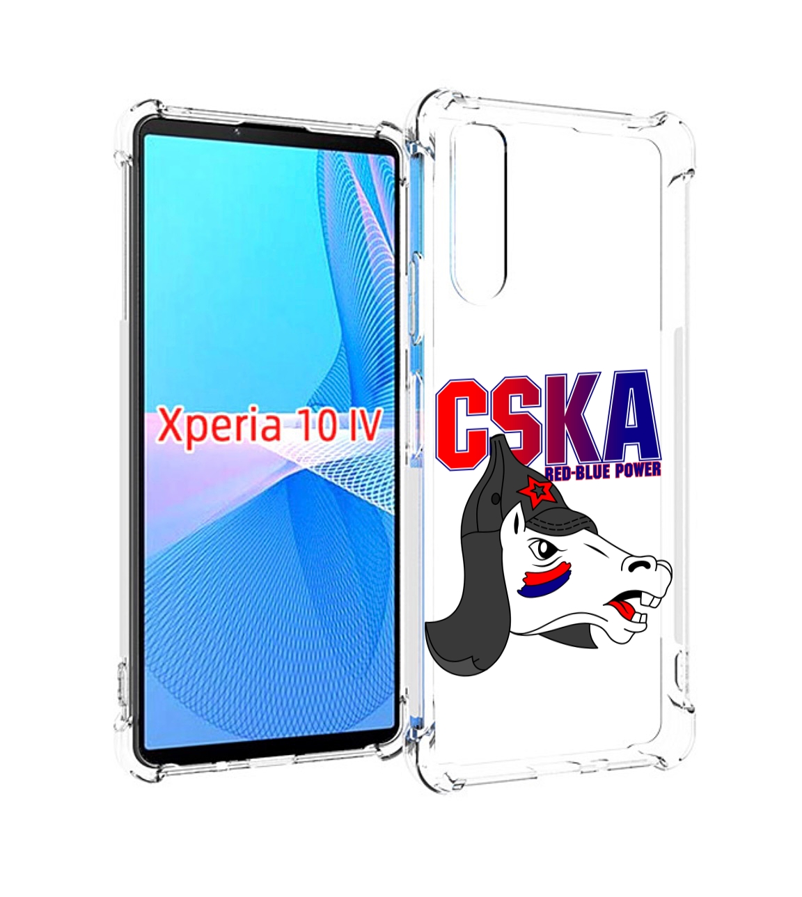 

Чехол MyPads ФК ЦСК лошадка россия для Sony Xperia 10 IV (10-4), Прозрачный, Tocco