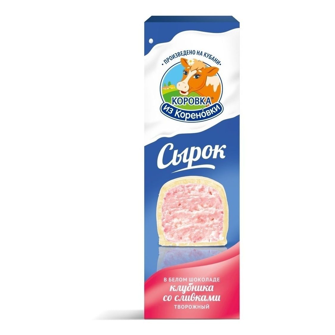 

Сырок творожный Коровка из Кореновки клубника со сливками 40 г