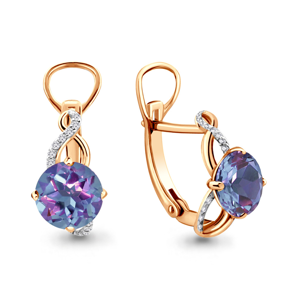 

Серьги из серебра с алекситом Aquamarine 4441825А_925_з, 4441825А_925_з