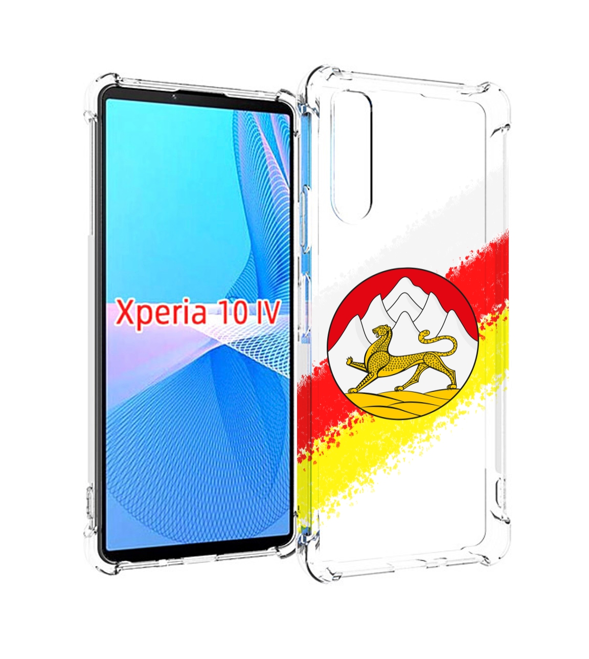 

Чехол MyPads герб флаг южная осетия для Sony Xperia 10 IV (10-4), Прозрачный, Tocco