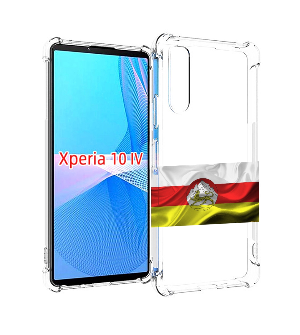 

Чехол MyPads герб флаг южная осетия-1 для Sony Xperia 10 IV (10-4), Прозрачный, Tocco