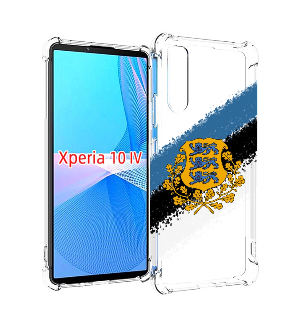 

Чехол MyPads герб флаг эстонии-2 для Sony Xperia 10 IV (10-4), Прозрачный, Tocco