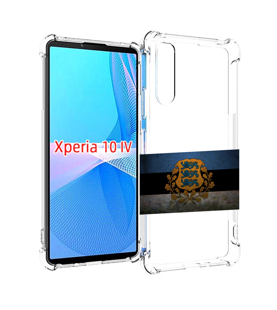 

Чехол MyPads герб флаг эстонии-1 для Sony Xperia 10 IV (10-4), Прозрачный, Tocco