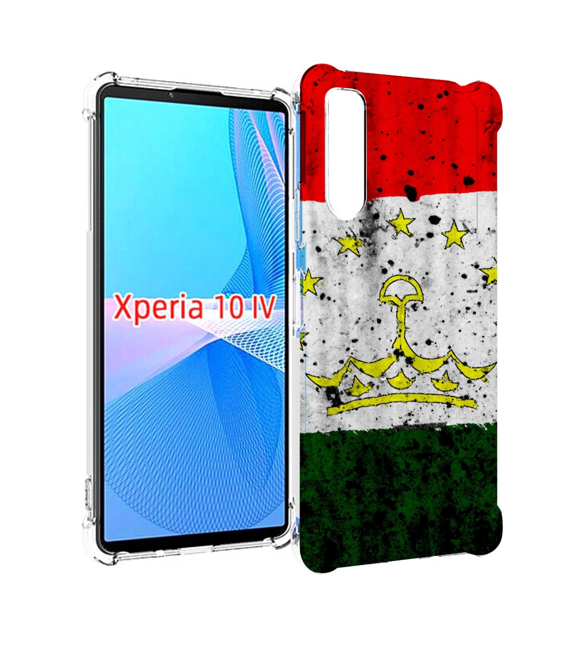 

Чехол MyPads герб флаг таджикистан для Sony Xperia 10 IV (10-4), Прозрачный, Tocco