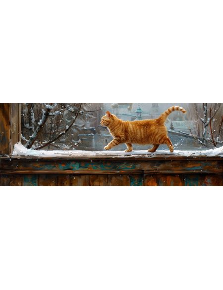 

Алмазная мозаика на подрамнике Мурлыка, 50x17 см, 50 цветов, 87022, ПНА-076