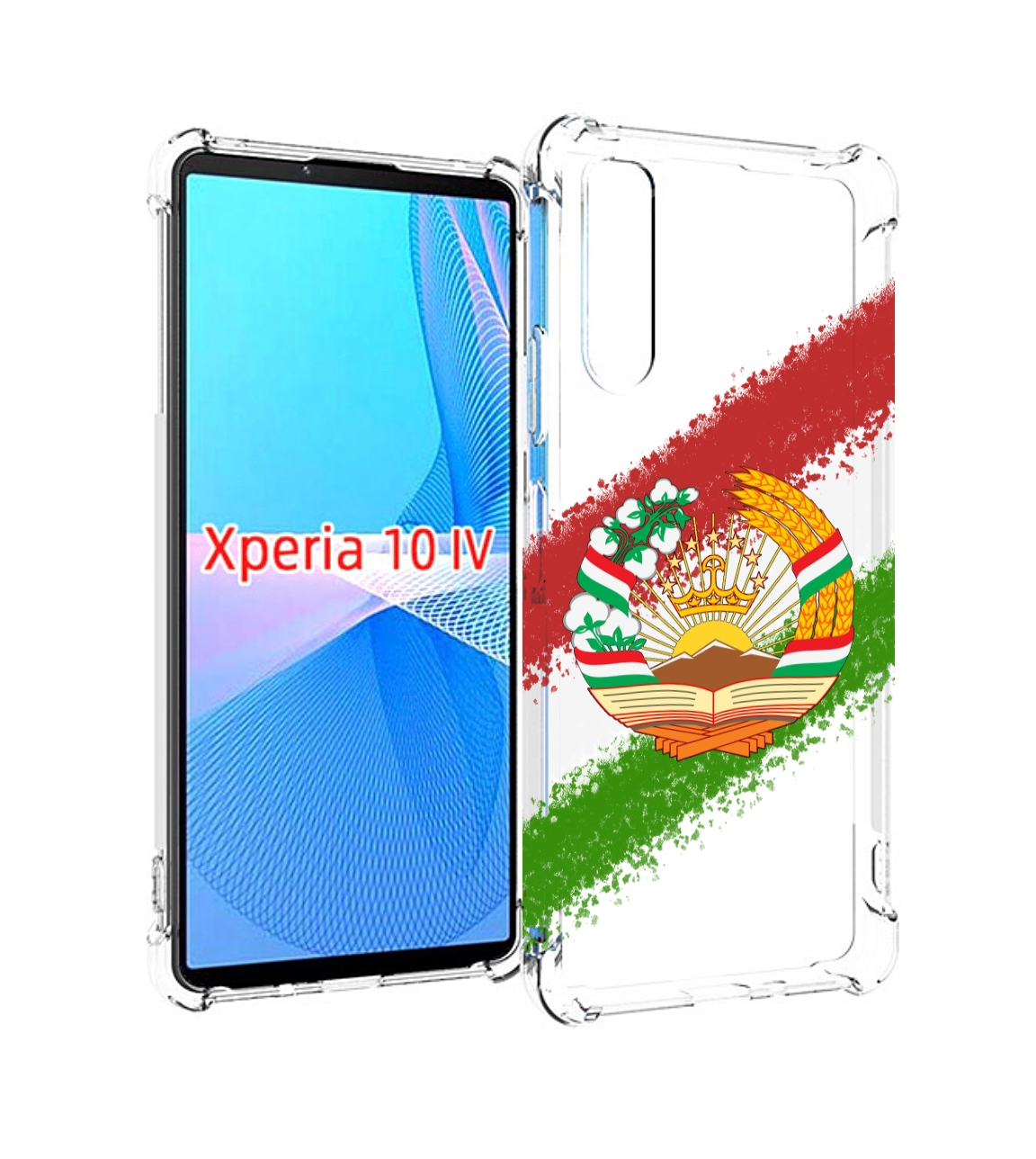 

Чехол MyPads герб флаг Таджикистана для Sony Xperia 10 IV (10-4), Прозрачный, Tocco