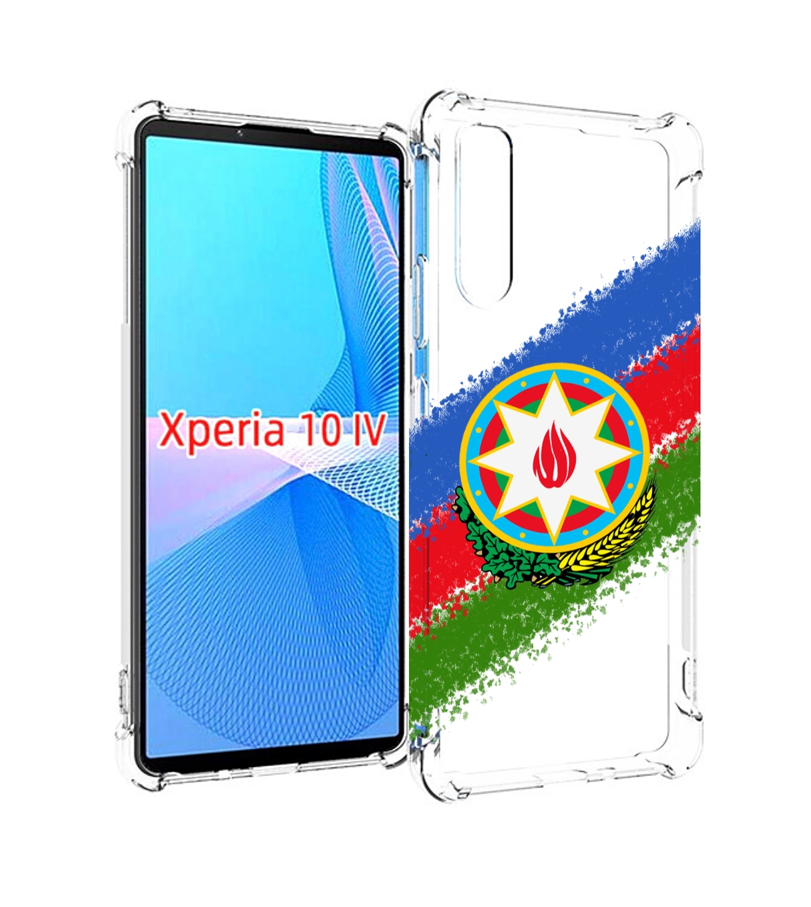 

Чехол MyPads герб флаг Азербайджана для Sony Xperia 10 IV (10-4), Прозрачный, Tocco