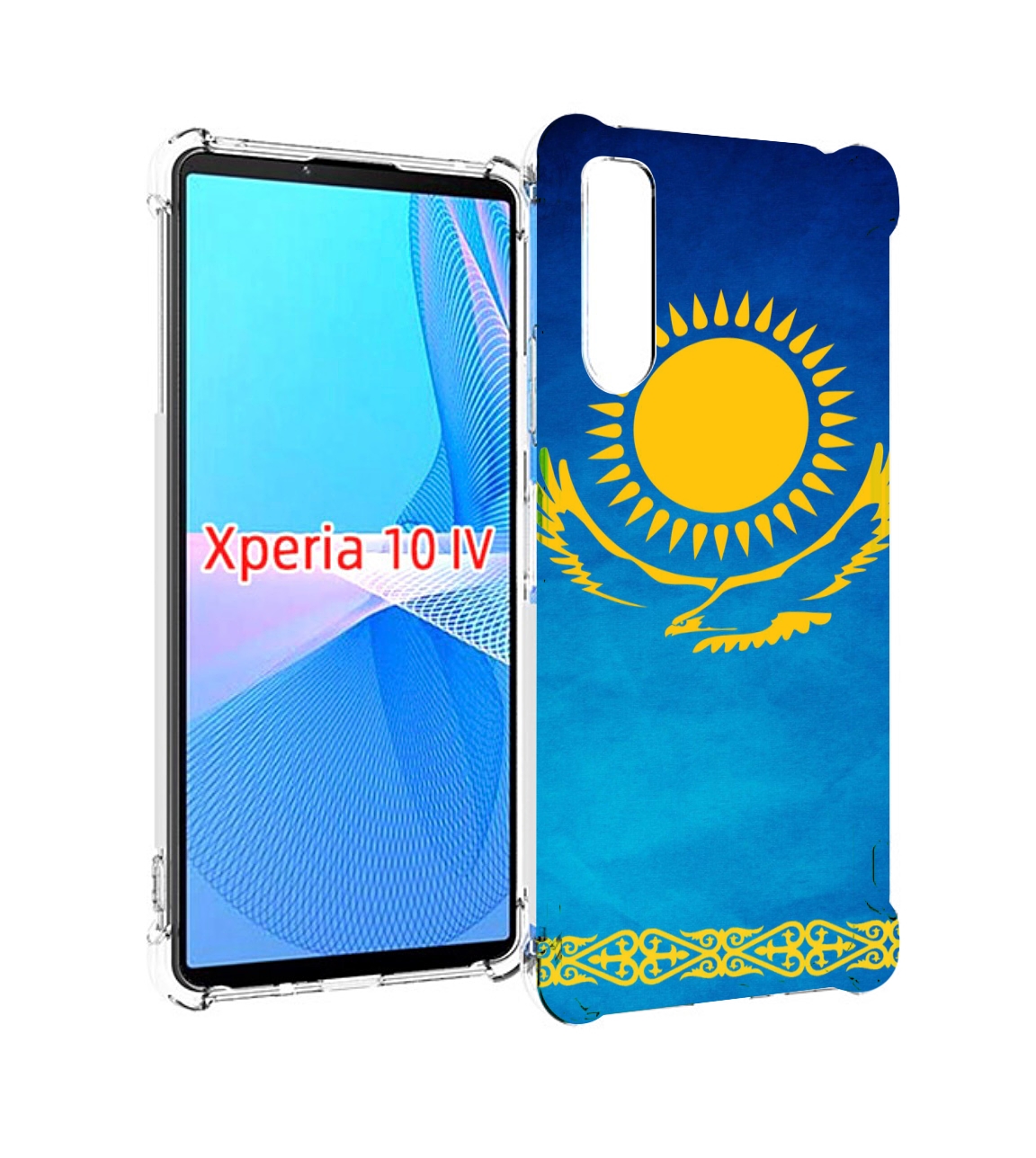 

Чехол MyPads герб и флаг казахстана для Sony Xperia 10 IV (10-4), Прозрачный, Tocco