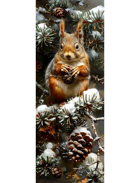 

Алмазная мозаика на подрамнике Белочка, 70x24 см, 50 цветов, 87011, ПНА-075