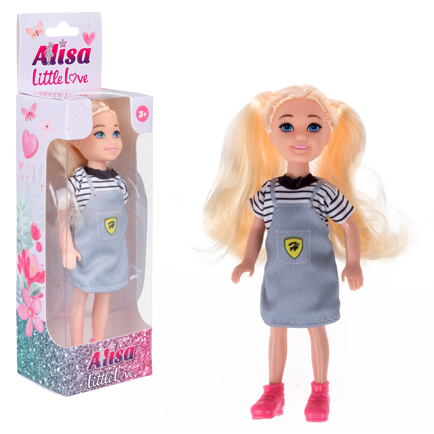 

Кукла 1toy Alisa Little Love 15,2 см блонд с хвостиками, Т24364