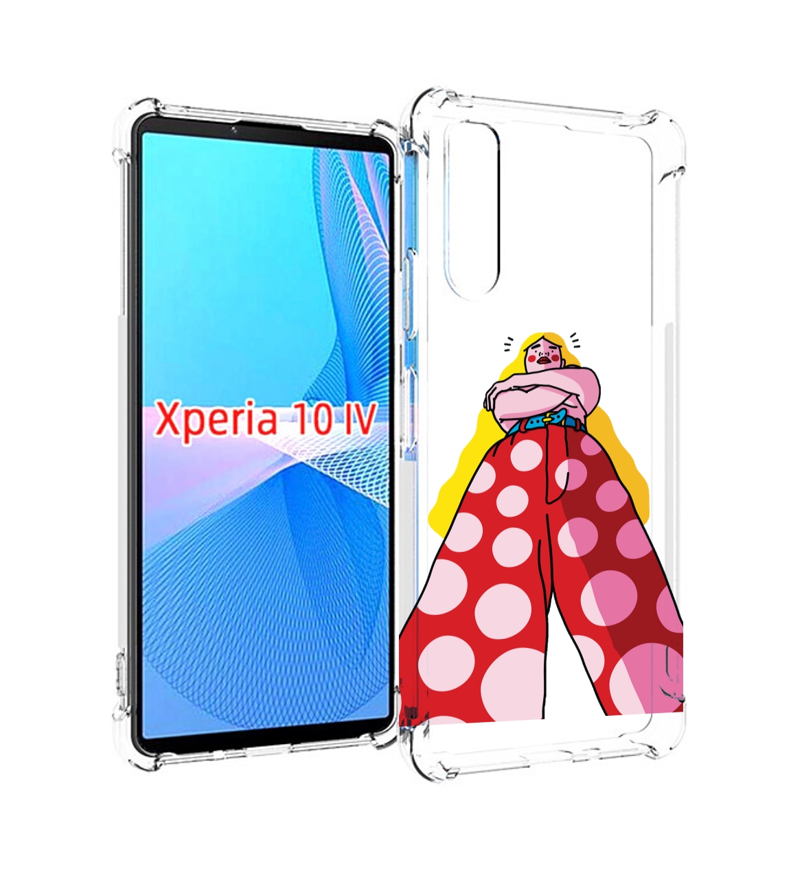 

Чехол MyPads высокая-девушка для Sony Xperia 10 IV (10-4), Прозрачный, Tocco