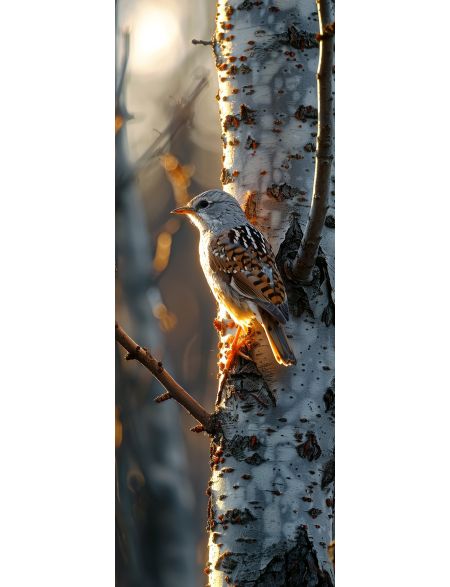 

Алмазная мозаика без подрамника Соловей, 100x35 см, 48 цветов, 86992, НА-074