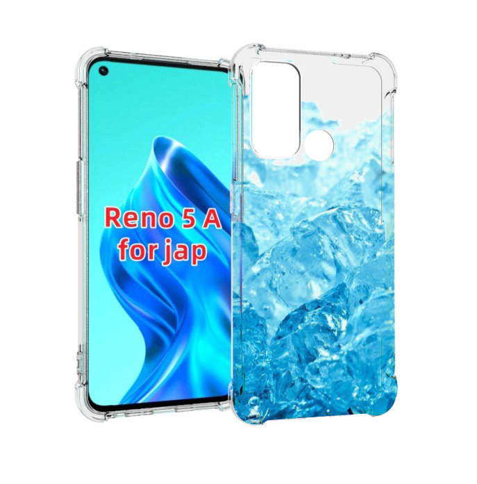 

Чехол MyPads кусочки-льда для Oppo Reno 5A, Прозрачный, Tocco