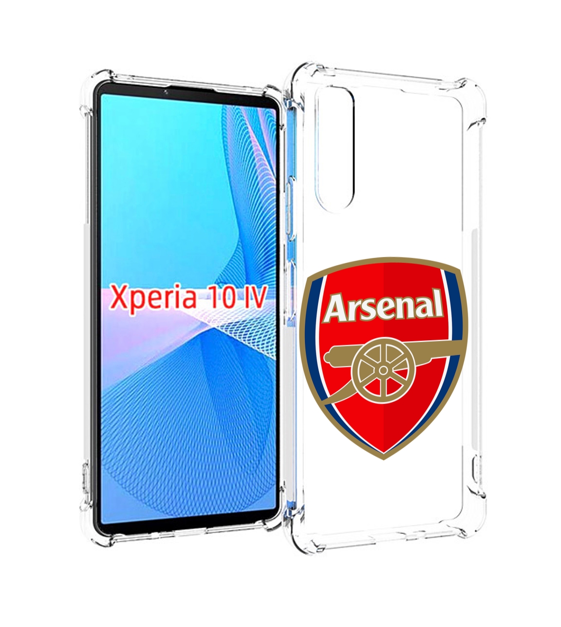 

Чехол MyPads ФК Арсенал логотип для Sony Xperia 10 IV (10-4), Прозрачный, Tocco