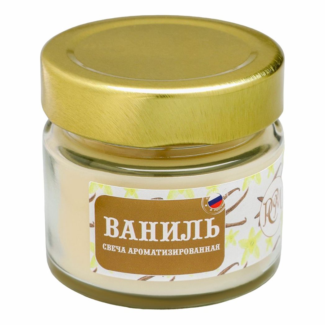 

Свеча ароматическая в банке РСМ Ваниль 50 мм 60 г