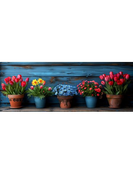 

Алмазная мозаика на подрамнике Первоцветы, 50x17 см, 50 цветов, 86981, ПНА-072