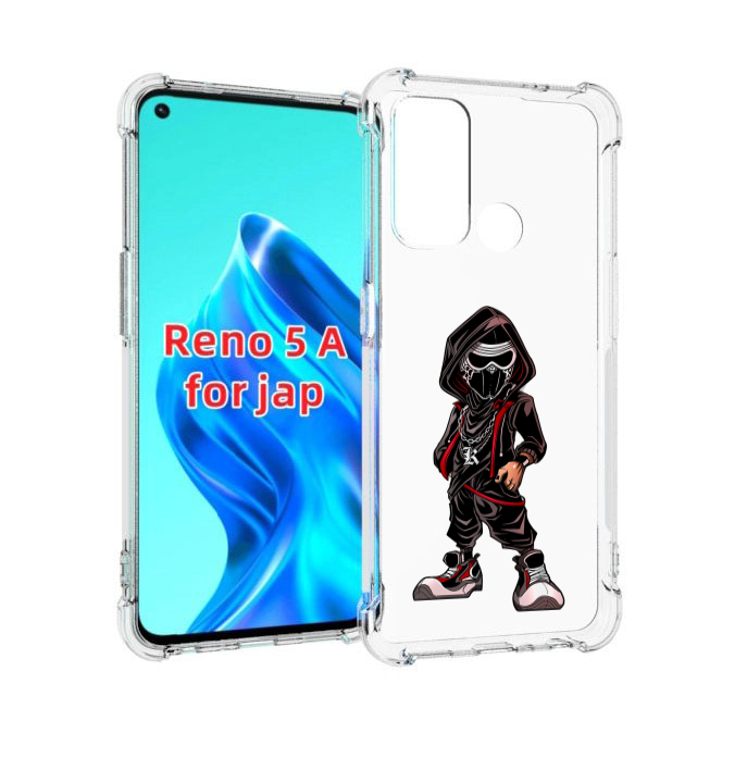 

Чехол MyPads крутой-ниндзя для Oppo Reno 5A, Прозрачный, Tocco