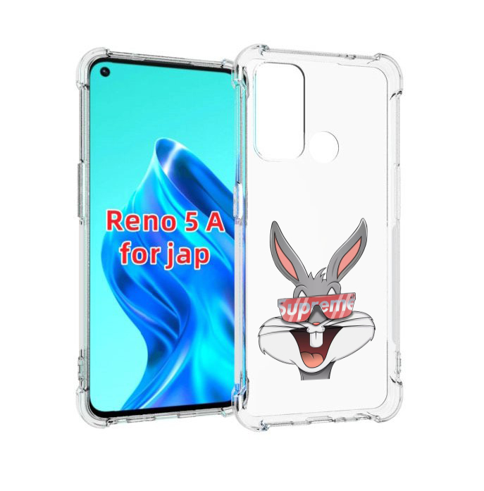 

Чехол MyPads крутой-заяц для Oppo Reno 5A, Прозрачный, Tocco