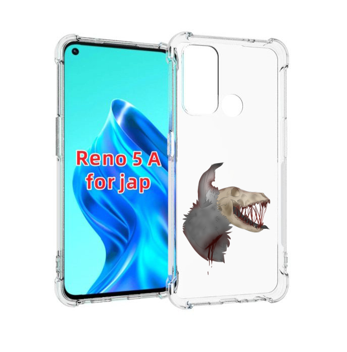 

Чехол MyPads кровавый-череп для Oppo Reno 5A, Прозрачный, Tocco