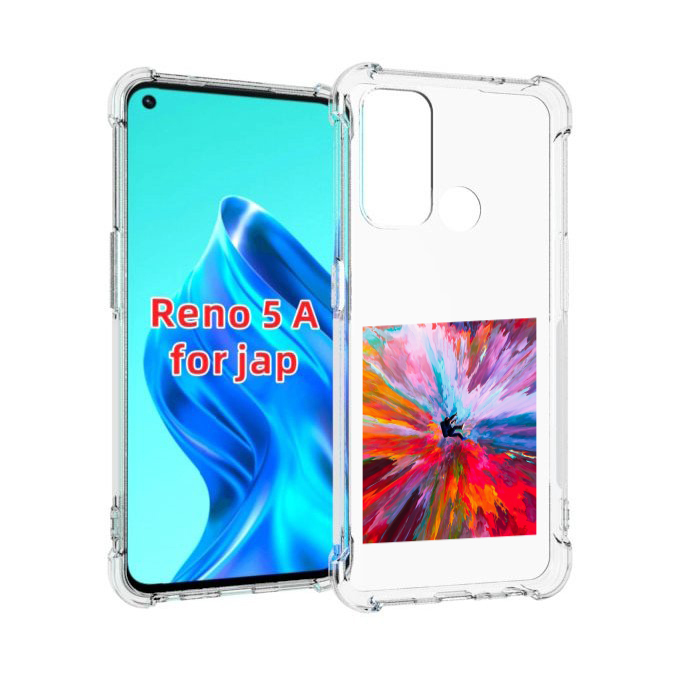 

Чехол MyPads красочный астранавт для Oppo Reno 5A, Прозрачный, Tocco