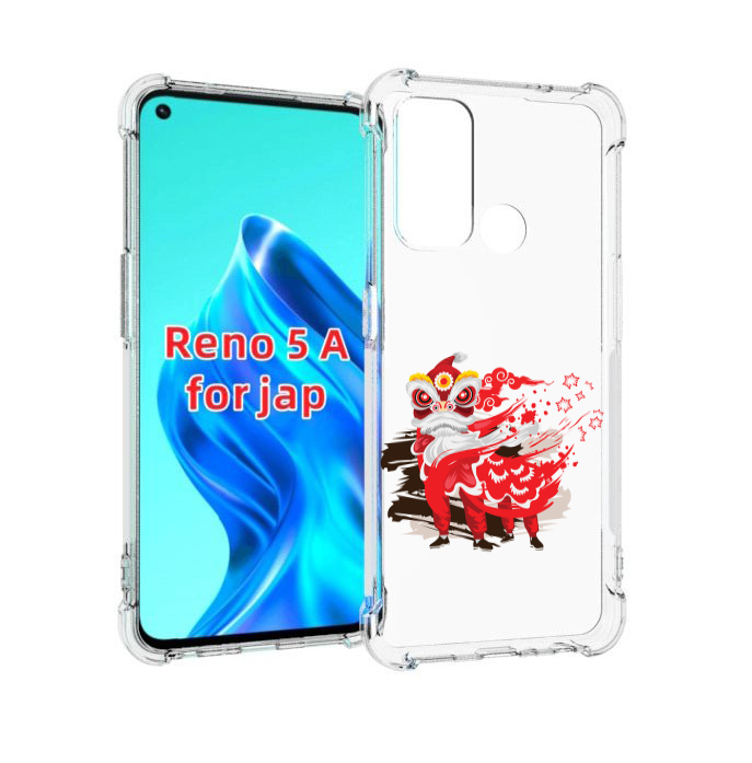 

Чехол MyPads красный-карнавал для Oppo Reno 5A, Прозрачный, Tocco