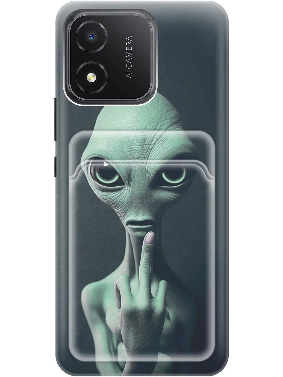 

Силиконовый чехол на Honor X5 с рисунком "Инопланетянин", Зеленый;синий;черный, 20012029