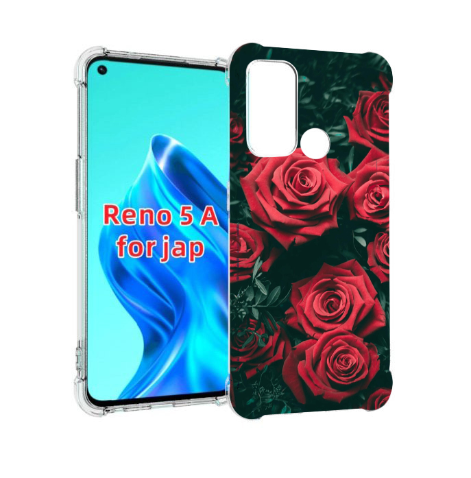 

Чехол MyPads красные-бархатные-розы для Oppo Reno 5A, Прозрачный, Tocco